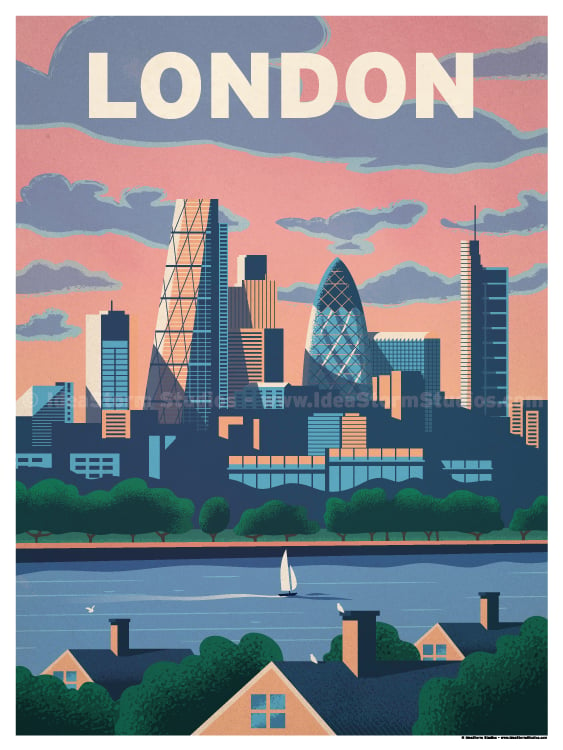 IdeaStorm Studio Store — Modern London Poster