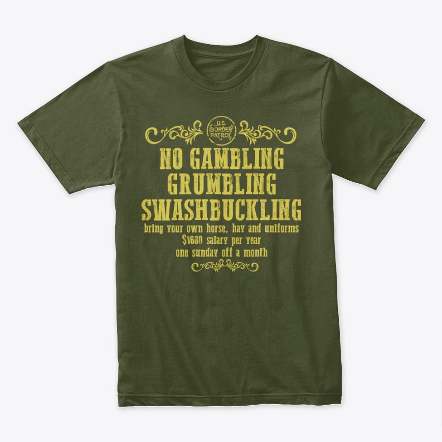 Image of NO GAMBLING , GRUMBLING OR SWASHBUCKLING