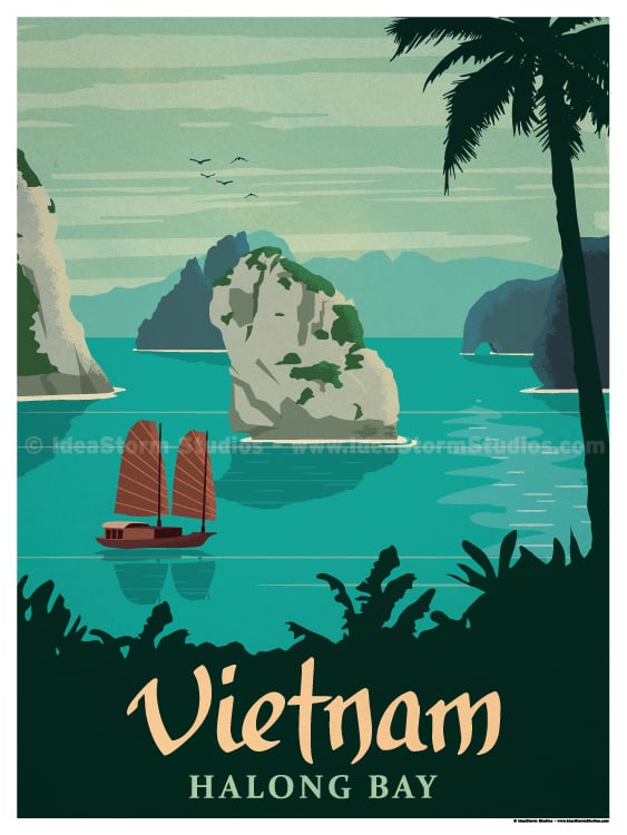 Image of Vintage Vietnam Poster