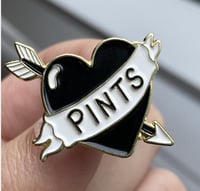 Image 3 of Lovely Pints Pin (Black)