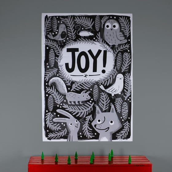 Image of B/W Poster: Joy!