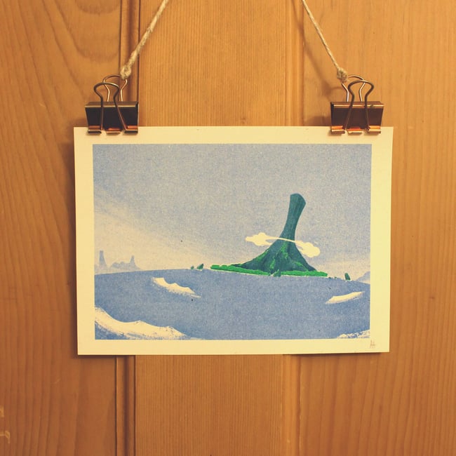 'Riki-Kiki' A5 Riso Print
