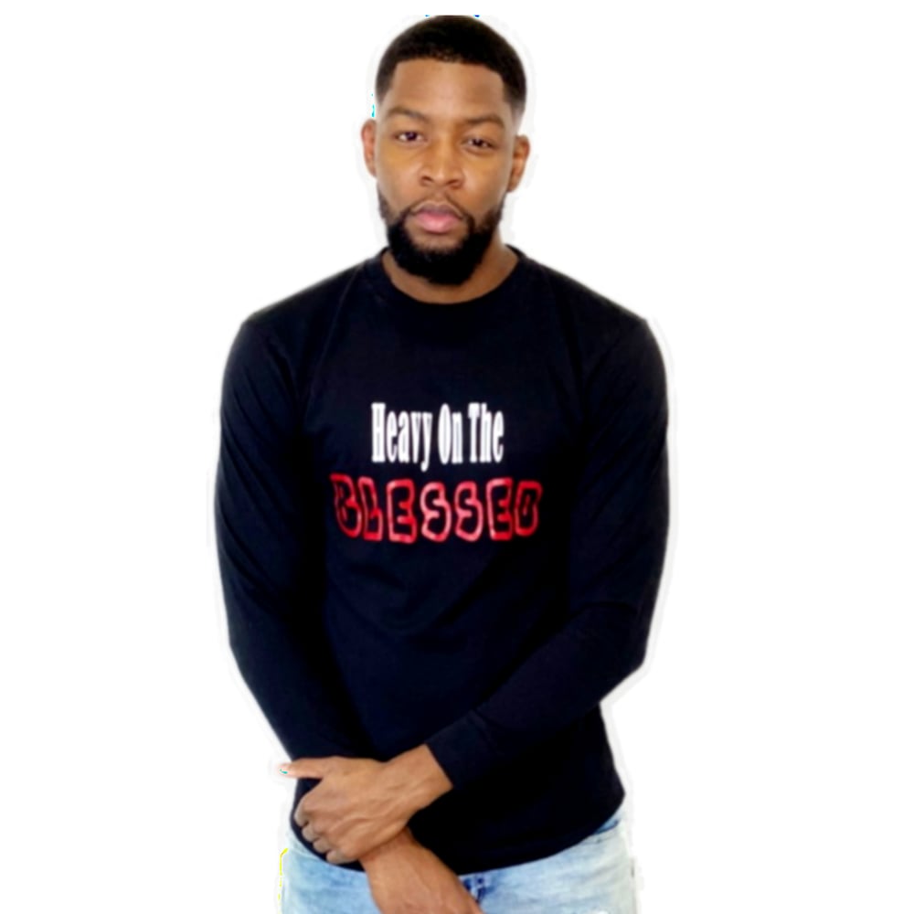 Image of "Heavy On The Blessed" Long Sleeve Tee