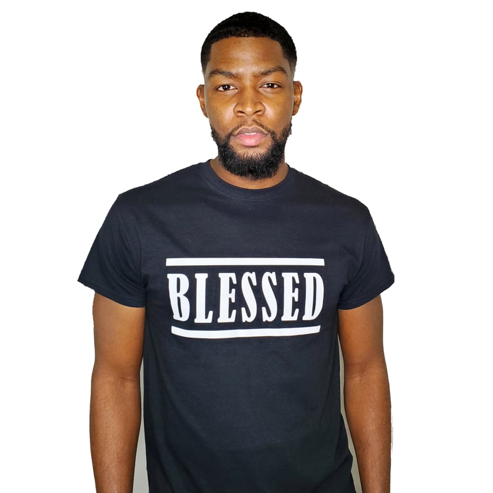 Image of Black & White Classic Blessed Tee