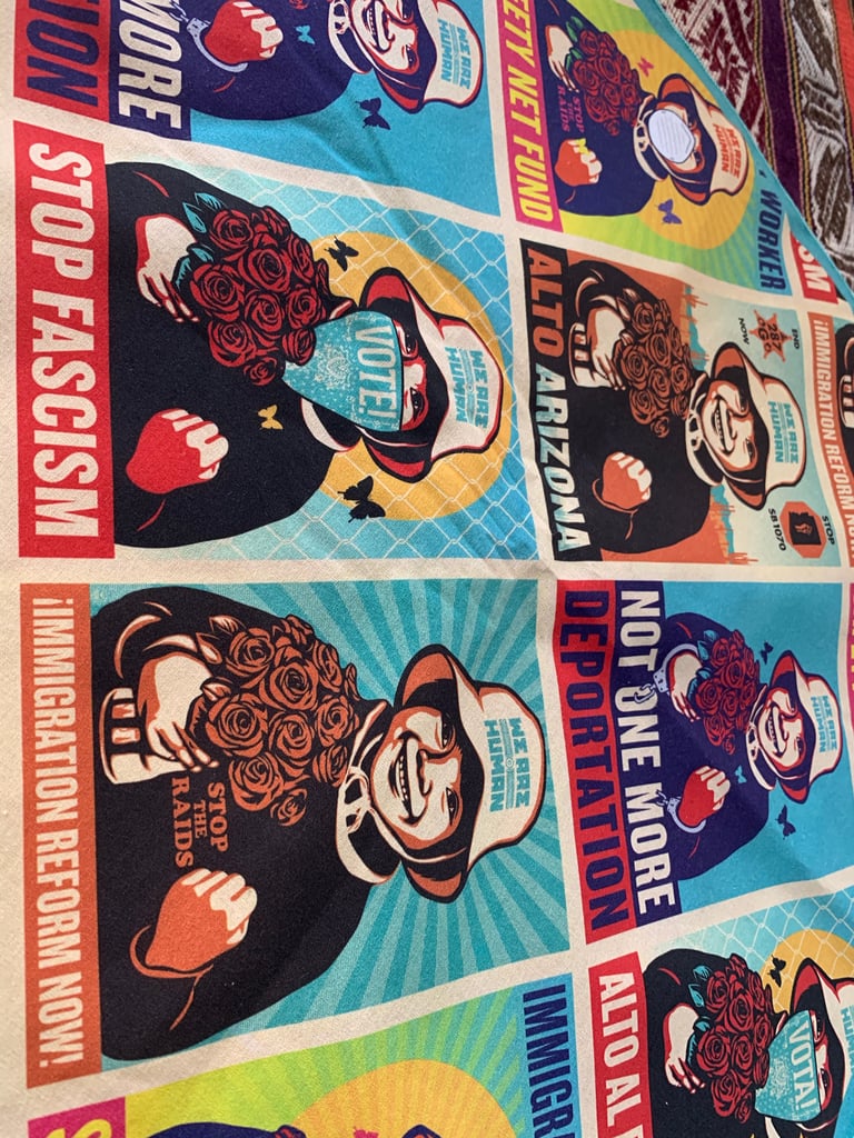 Ernesto Yerena "We Are Human" Poster Evolution Bandana Image 4