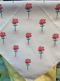 Image 2 of Ernesto Yerena "Dignity Rose" White Bandana