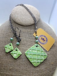 Key Lime Necklace/Earring Set