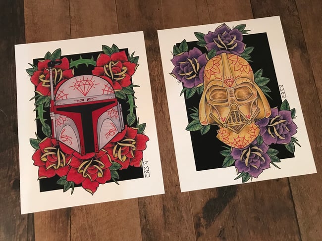 CANDYSKULL HELMET PRINT SERIES