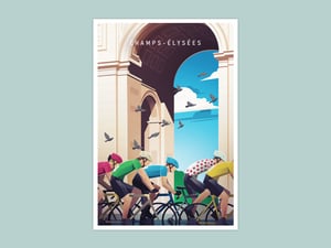 Cycling Print - Champs-Élysées