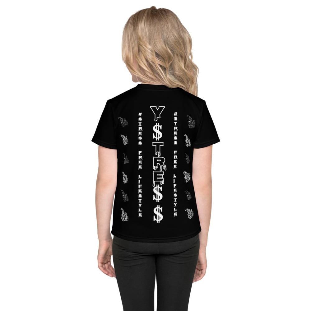 Image of YStress Exclusive White and Black Kids T-Shirt (boys and girls)