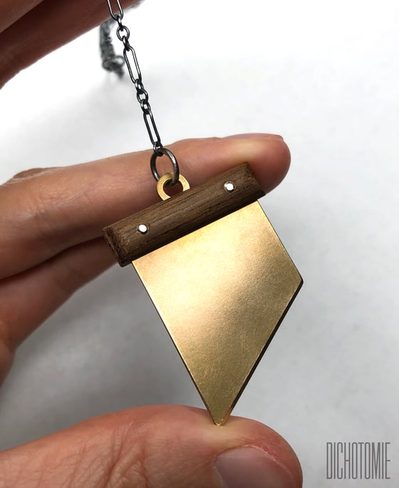 Image of La Demi-Lune Pendant (Brass)