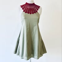 Image 1 of Crimson and Pearl Gray Monique Dress
