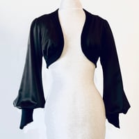 Image 1 of Noir Silk Leone Bolero Jacket