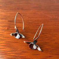 Image 3 of Daffodil orchid hook earrings