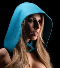 Image 1 of Turquoise Wool Hood