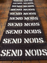 Send Nods laser cut gitd patch (MC Black)