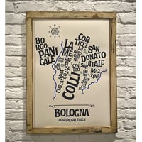 Image 2 of BOLOGNA - Typographic Map