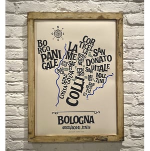 Image of BOLOGNA - Typographic Map