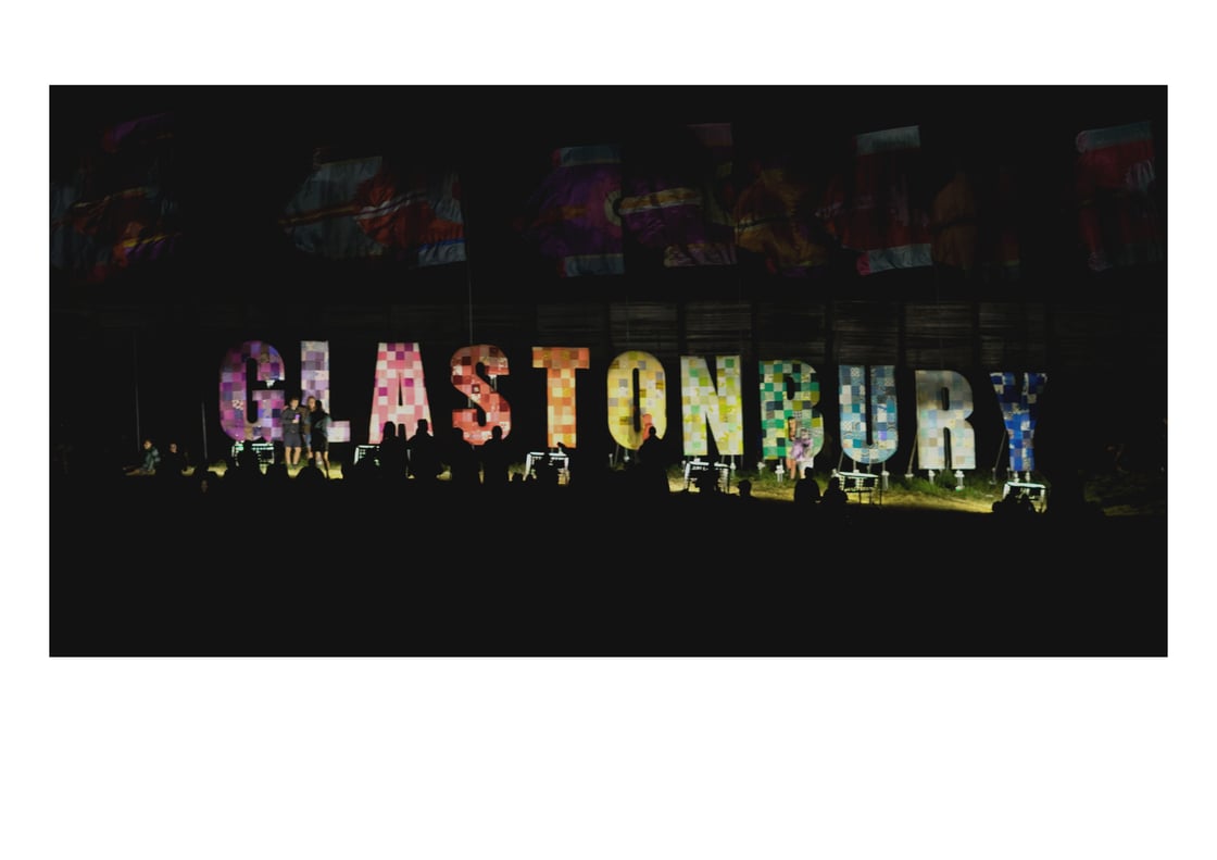 Image of Glastonbury Sign Night