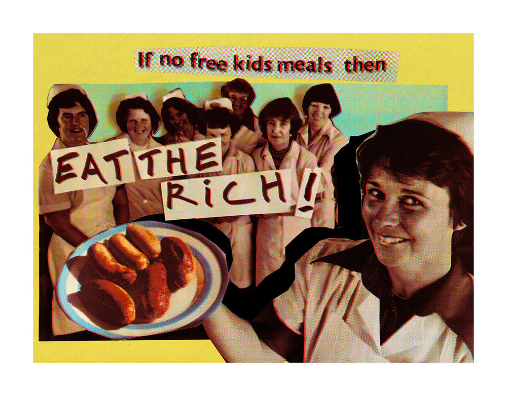Jamie Reid - Eat The Rich: Limited edition fundraising print (signed)