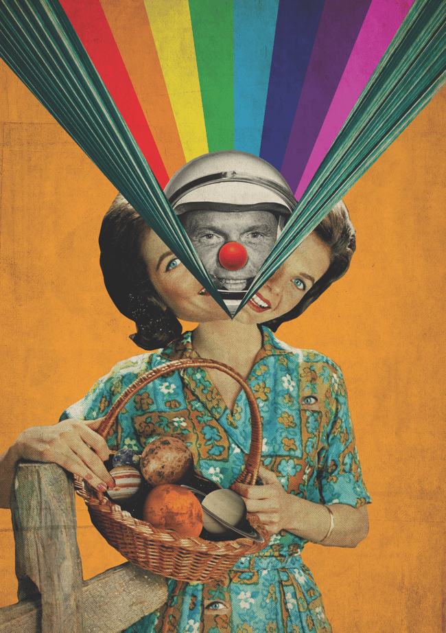 THE GOOD ASTRONAUT - White Frame 75x135cm