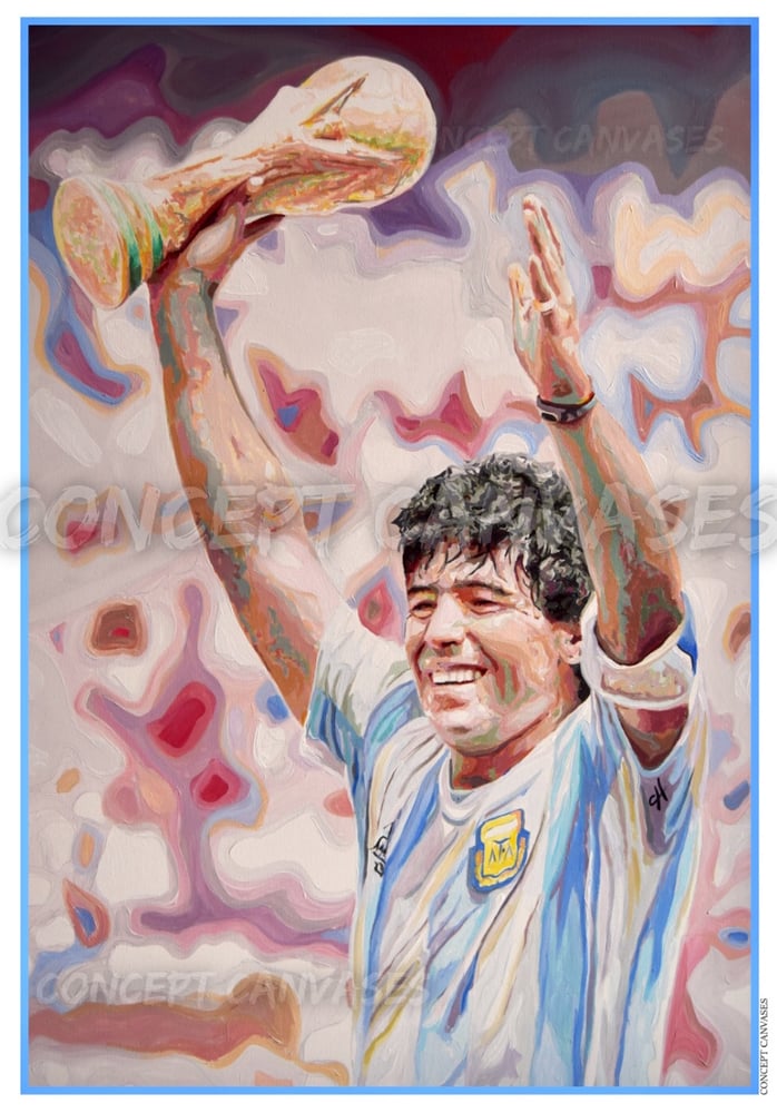 Image of Maradona ‘El Pibe de Oro’ A3 Print