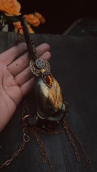 Image 12 of Adorned deer vertebrae talisman 