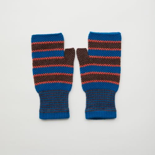 Image of Tuck Stitch Open Mittens 