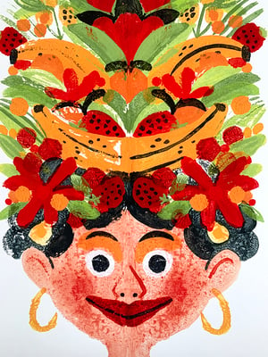 Image of 42x30cm FRUIT LADY GICLEE PRINT