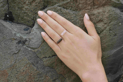 Image of bague Mathilda agate rouge