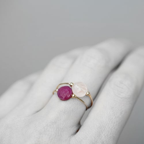 Image of bague Meluna rubis