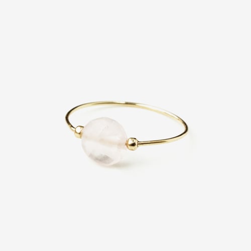 Image of Bague meluna quartz rose