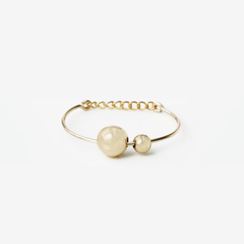 Image of Bague Bubble dorée