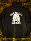 Gnar skull motel grey zip hood (without bag) 