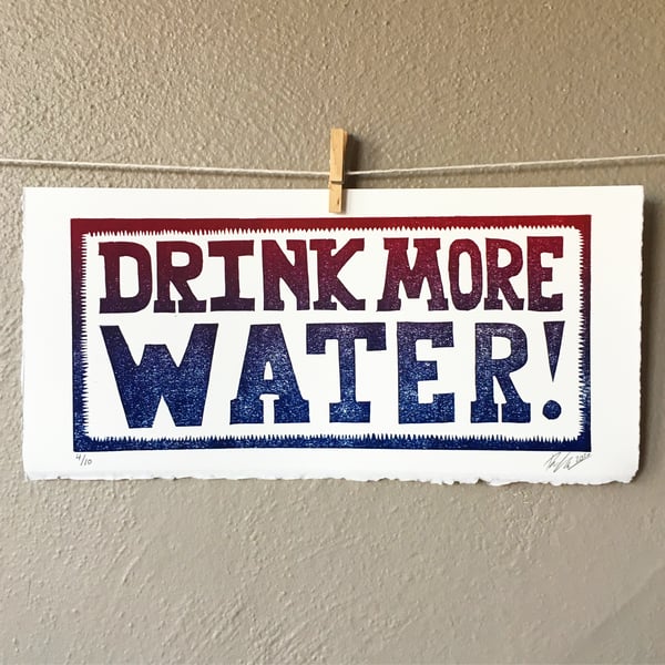 Image of DRINK MORE WATER Poster