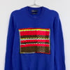 Wavy Weave Sweater - Electric Blue