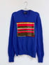 Wavy Weave Sweater - Electric Blue Image 2