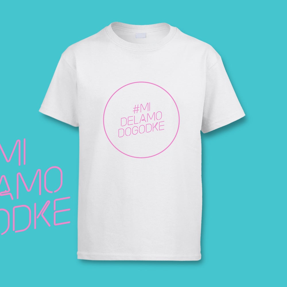#MiDelamoDogodke Pink Circle T-Shirt