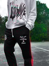 Image 1 of Black / Red/White “SCL” Collection Trackpants 