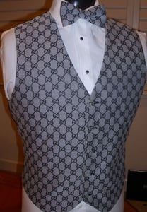 Image of Gucci Grey Vest and Tie set