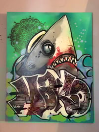 Shark Attack 26" x 22"