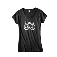 Image 1 of "At Peace" Women's V-Neck t-shirt