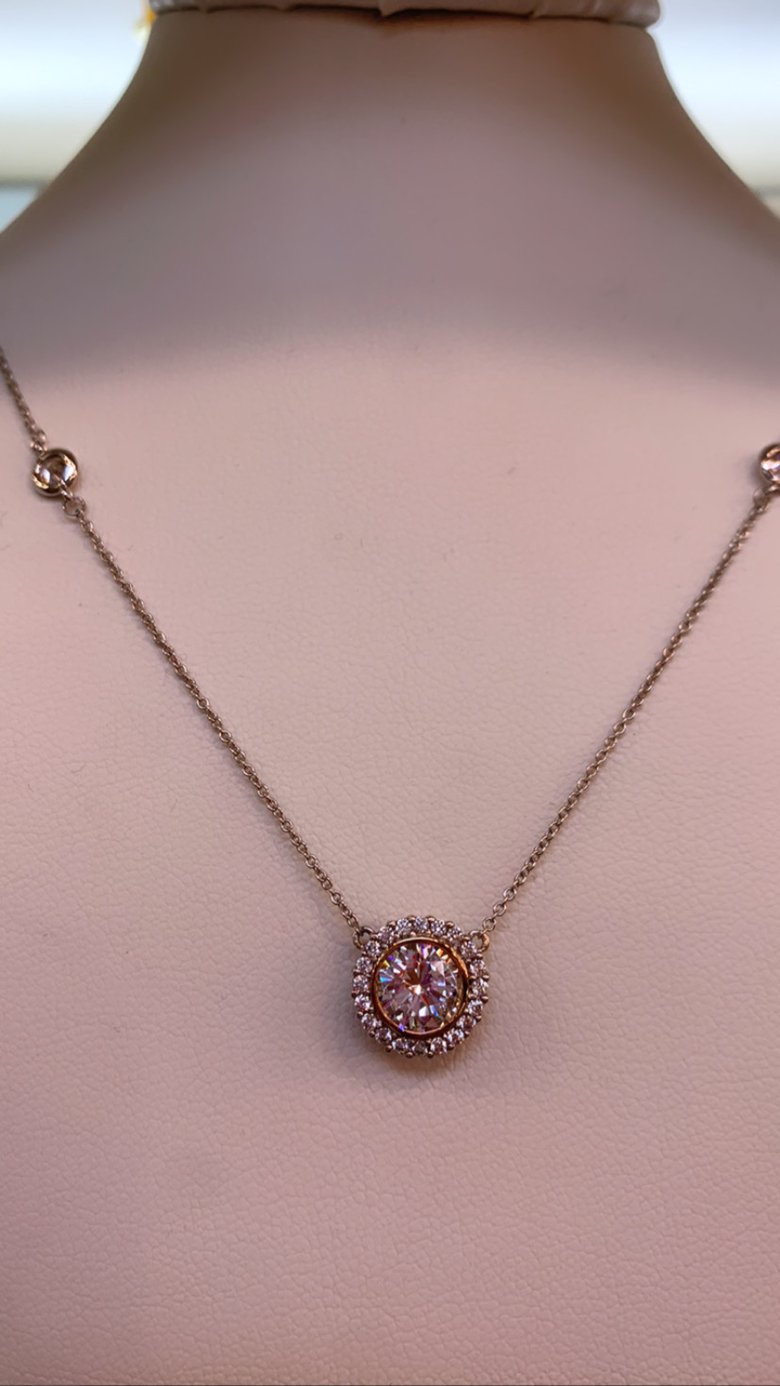 Image of Diamond crown necklace 