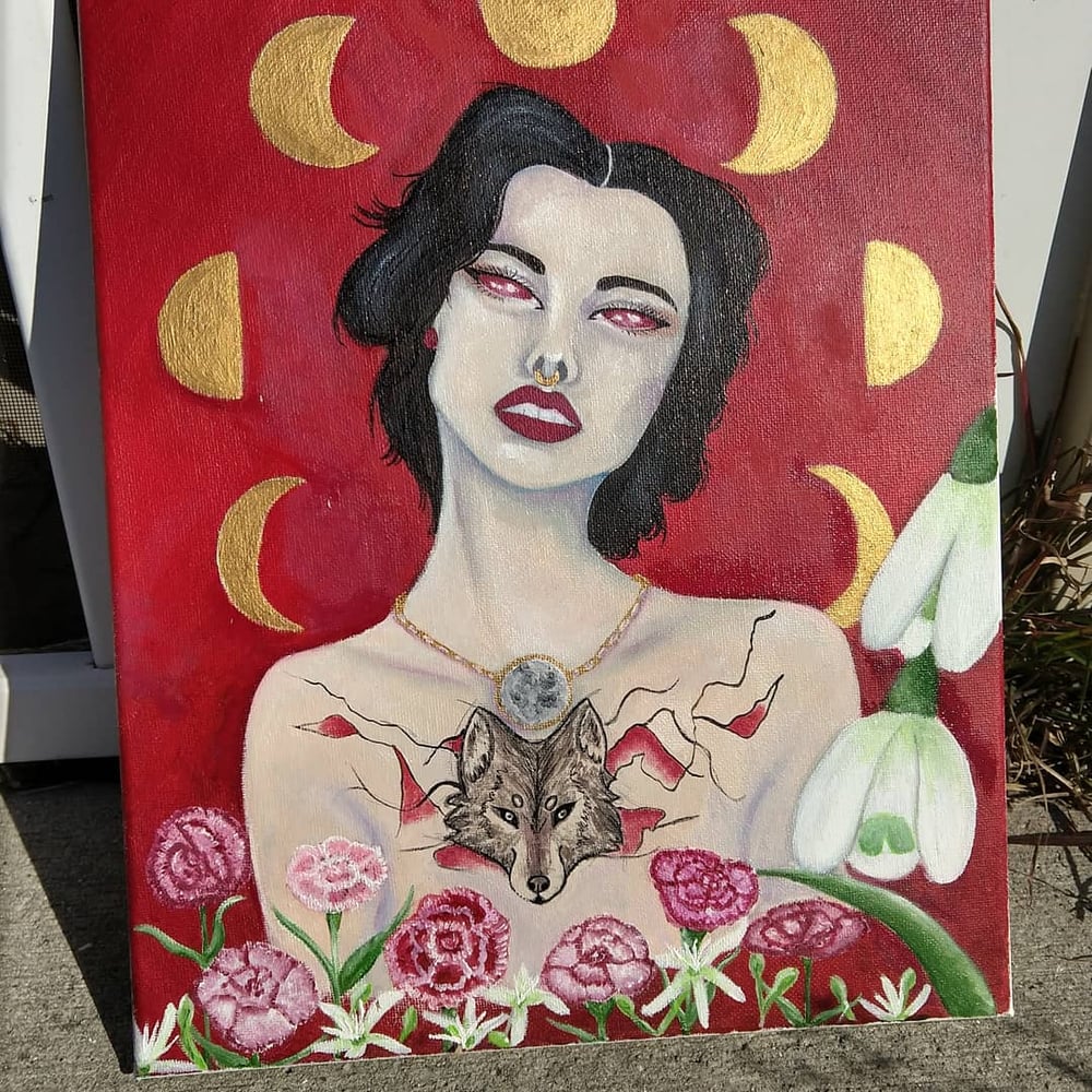 Image of January oil painting