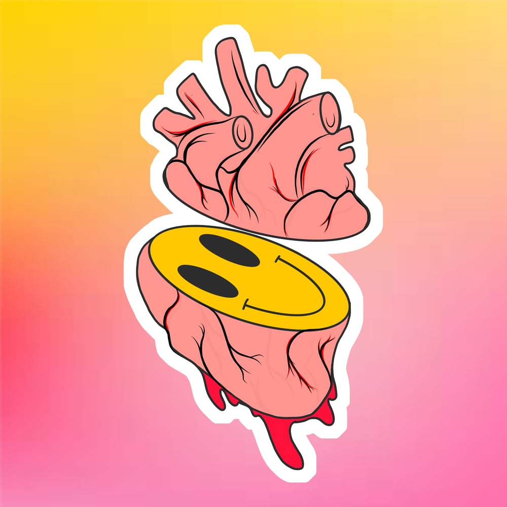 Image of Happiness In Your Heart Sticker