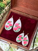 Image 3 of Pink Rose Garden Earrings