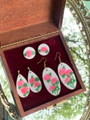 Image 4 of Pink Rose Garden Earrings