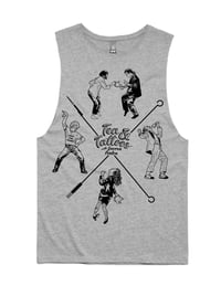 Image 2 of T-Party muscle shirt (GREY) **only small/medium left**