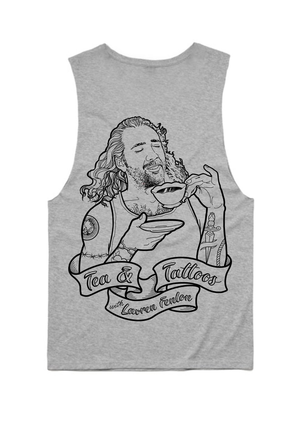 Image of Cup Of Cage muscle shirt (GREY) **only 2 small left**