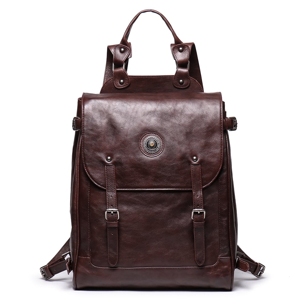 Handmade Full Grain Leather Backpack, Travel Backpack, Rucksack 9036 ...